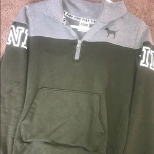 Pink VS quarter Zip